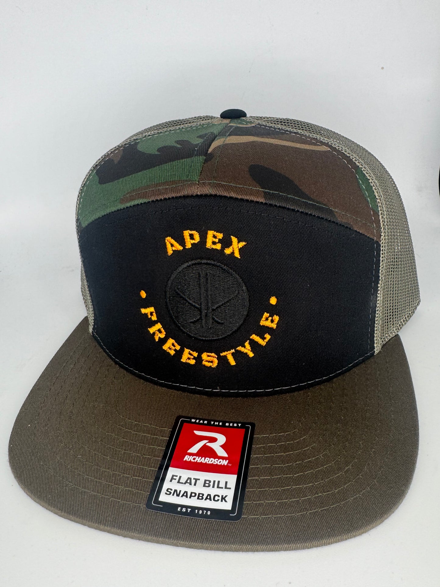 Apex 5 panel Camo Snapback