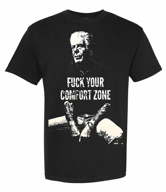 Anthony Bourdain F*ck your comfort zone Premium Black T-shirt
